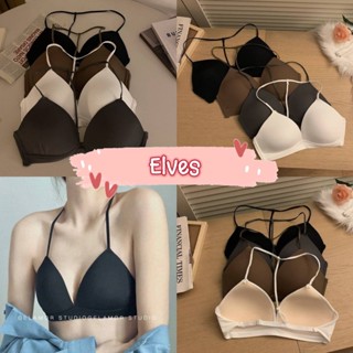 Elves✨พร้อมส่ง✨ บราฟองน้ำบางๆ เว้าหลังเซ็กซี่ ใส่สบายมาก ~FY2801~