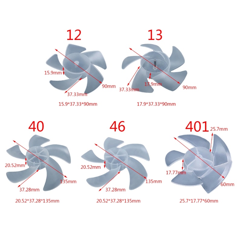 colo-ใบพัดพัดลมไฟฟ้า-พลาสติก-5-ใบพัด-ขนาดเล็ก-แบบเปลี่ยน-สําหรับครัวเรือน