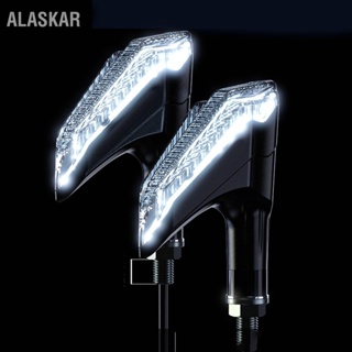 ALASKAR รถจักรยานยนต์ไฟเตือน LED Daytime Running Lamp Waterproof Universal สำหรับรุ่น DC12V