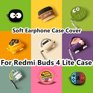 【Case Home】เคสหูฟัง แบบนิ่ม ลายการ์ตูนเป็ด และแก้วกาแฟ สําหรับ Redmi Buds 4 Lite Redmi Buds 4 Lite