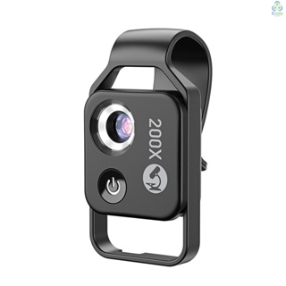 Apexel MS002 เลนส์กล้องจุลทรรศน์โทรศัพท์ 200X พร้อมคลิปหนีบโทรศัพท์ สําหรับสังเกตผิวหนัง หยก เครื่องประดับ [19][มาใหม่]