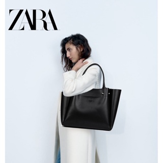 Zara ใหม่ กระเป๋าสะพายไหล่ กระเป๋าช้อปปิ้ง หนังนิ่ม ทรงโท้ท จุของได้เยอะ 2 ชิ้น IN 1 สําหรับผู้หญิง