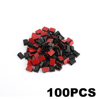 100 Pcs Self Adhesive Cable Clips Wire Holder Clamps Car Data Organizer Management Cord Tie Fixed [U/1]