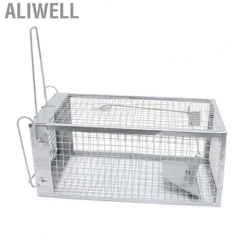 Aliwell 1 Door Rat Trap Iron Fully Enclosed Mouse Trap for Business