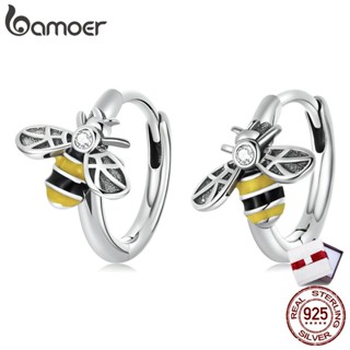 BAMOER sterling silver 925 mini bee earring fashion accessories suitable SCE1337