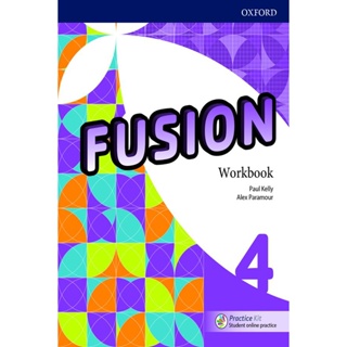 Bundanjai (หนังสือ) Fusion 4 : Workbook with Practice Kit (P)