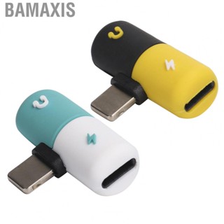 Bamaxis 2 in 1 Dual Adapter Headphone Jack AUX Audio and  Splitter for IOS Ports