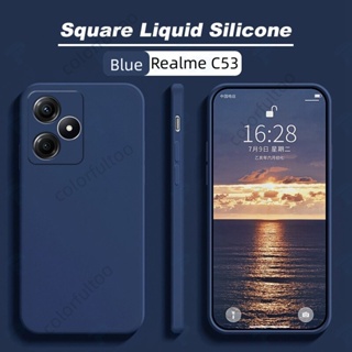 เคสโทรศัพท์ซิลิโคน TPU แบบนิ่ม ทรงสี่เหลี่ยม กันกระแทก สําหรับ Realme C53 C 53 C55 NFC C55NFC C51 RealmeC55 RealmeC53 RealmeC51