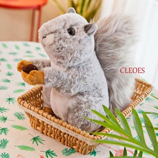 Cleoes ของเล่นตุ๊กตากระรอกน่ารัก ของขวัญ สําหรับตกแต่งบ้าน หนูแฮมสเตอร์