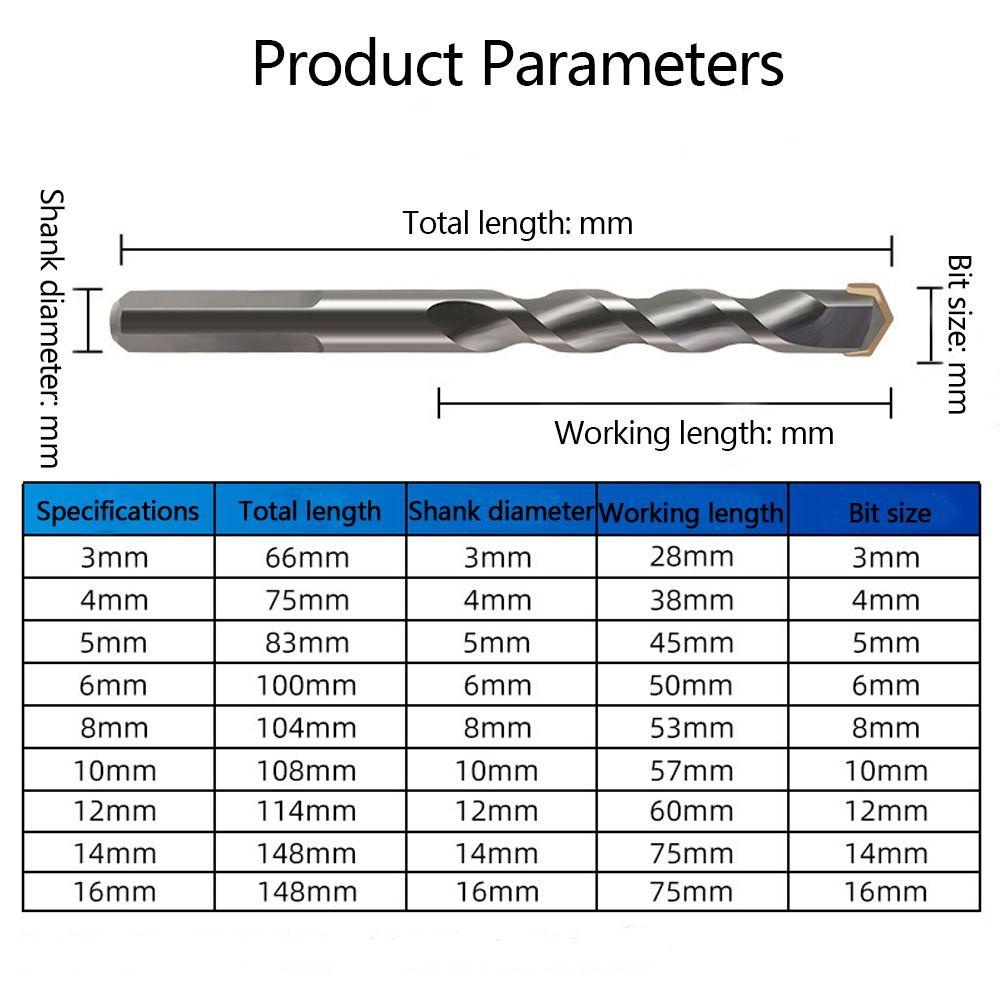 cvmax-ดอกสว่านเจาะปูนซีเมนต์-คาร์ไบด์-ก้าน-3-มม-16-มม-ด้ามจับสามเหลี่ยม-สะดวก-สําหรับเจาะผนัง-อิฐ-อิฐ-อิฐ