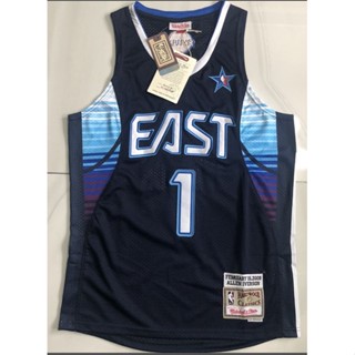 โมเดล nba all star No. อเนกประสงค์ เสื้อกีฬาบาสเก็ตบอล Iverson สีน้ําเงินเข้ม 1 ชิ้น 738765