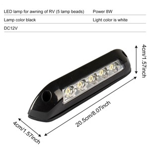 Tl 12V / 24V RV LED กันสาด ไฟกันน้ํา บ้าน รถคาราวาน ภายใน โคมไฟติดผนัง บาร์ RV รถตู้ รถพ่วง รถตู้ โคมไฟภายนอก