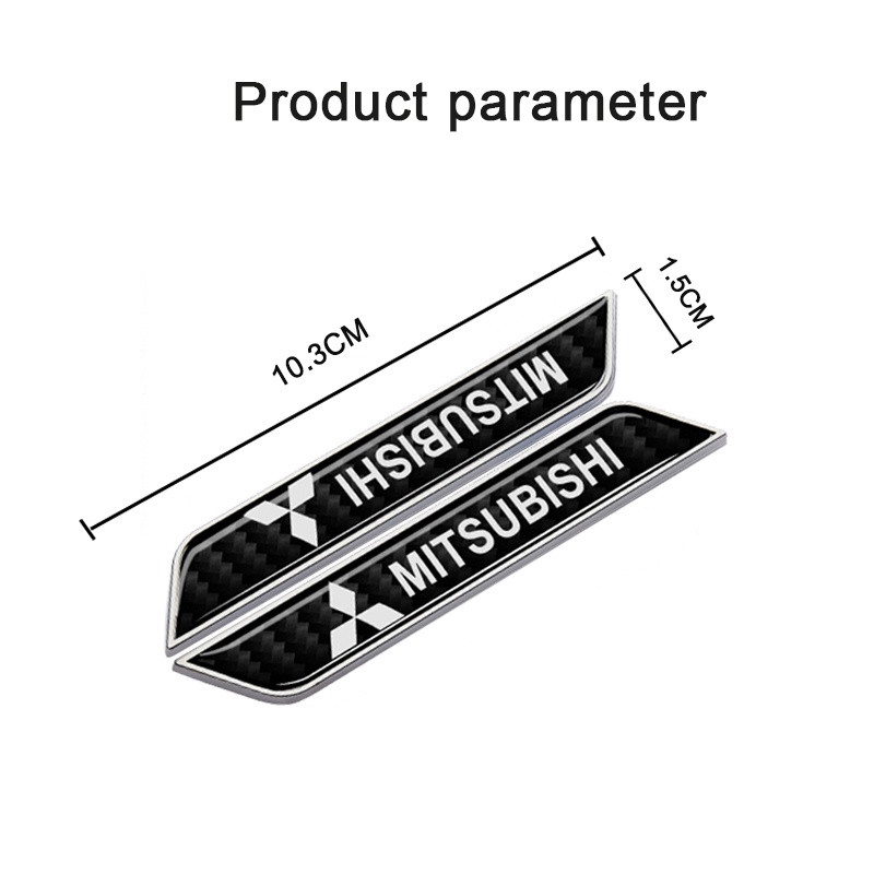 สติกเกอร์โลหะ-ลายตราสัญลักษณ์-mitsubishi-lancer-pajero-eclipse-สําหรับติดตกแต่งรถยนต์-2-ชิ้น-ต่อชุด