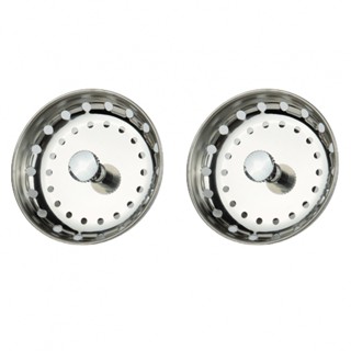 Sink Strainers 2 Pack Basket Drain Plug Stainless Steel Strainer Waste