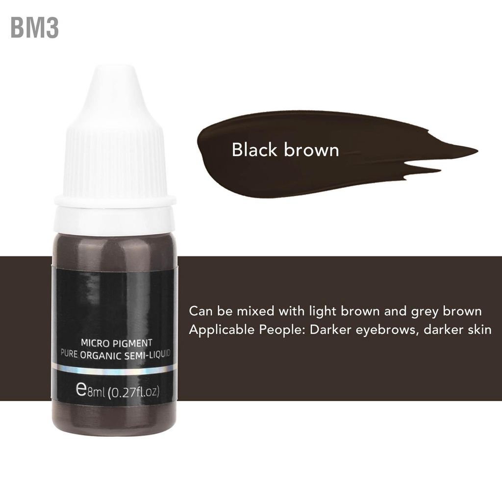 bm3-3pcs-brow-microblading-pigments-black-light-dark-brown-หมึกสักคิ้วสำหรับฝึกคนจริง-24ml