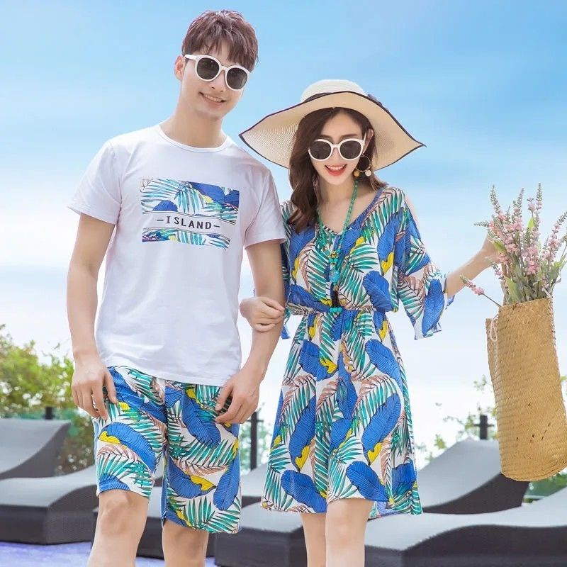 ใหม่-ชุดเดรสชายหาด-พลัสไซซ์-ลาย-honeymoon-seaside-vacation-thailand-sanya-แฟชั่นฤดูร้อน-2023