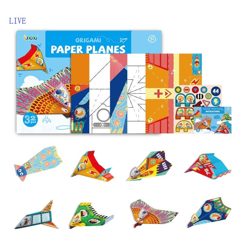 ชุดกระดาษ-origami-สร้างสรรค์-สําหรับสอนศิลปะหัตถกรรม-32-ชิ้น
