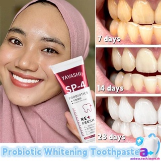 ฟันไวท์เทนนิ่ง Whitening Tooth Sp4 Yayashi Probiotic Toothpaste Original Whitening Toothpaste Bleach Tooth Fresh Breath AUBESSTECHSTORE