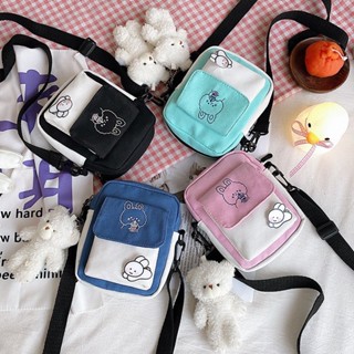 พร้อมส่ง กระเป๋าผ้าสะพายข้าง (ราคานี้ไม่มีตุ๊กตาแถม) BB00377