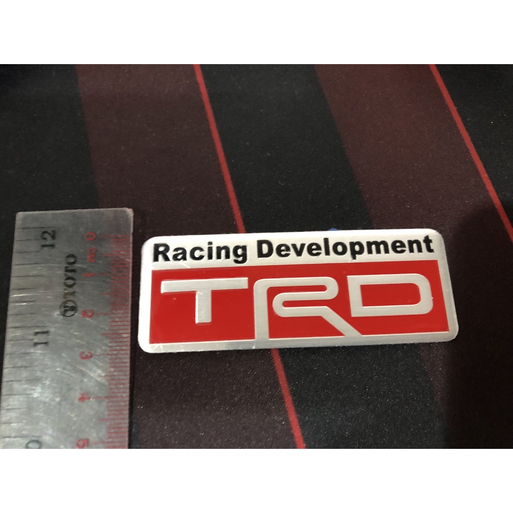 โปรโมชั่นสุดคุ้ม-ป้าย-trd-อลูมิเนียม-racing-development-ขนาด-8-x-3-cm-จำนวน-1-ชิ้น-มาร้านนี่จบในที่เดียว