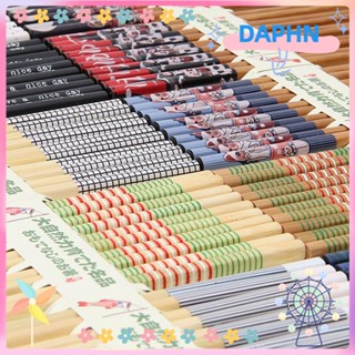 Daphs ตะเกียบ พิมพ์ลาย กันลื่น กันเชื้อรา สําหรับครอบครัว 5 คู่