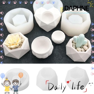 Daphne Diy แม่พิมพ์ซิลิโคนเรซิ่น รูปกระถางดอกไม้