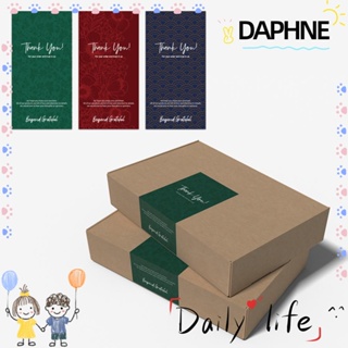 Daphne ฉลากสติ๊กเกอร์ซีลลาย Thank You สําหรับตกแต่งงานแต่งงาน 50 ชิ้น