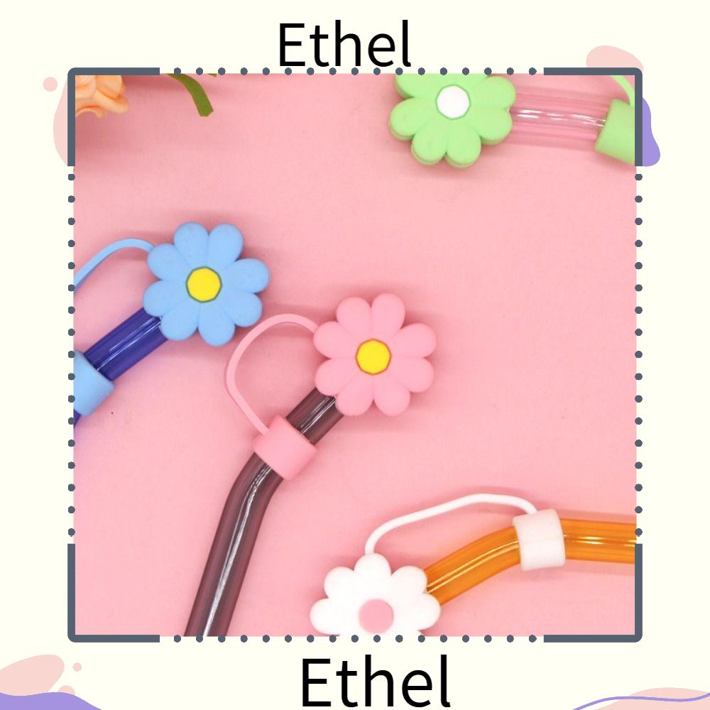 ethel1-ฝาครอบหลอดดูดน้ํา-ลายการ์ตูน-ใช้ซ้ําได้-4-ชิ้น