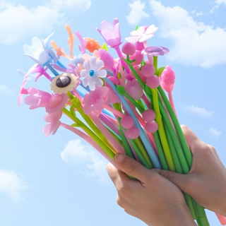 ปากกาซิลิโคน รูปดอกไม้ เปลี่ยนสีได้ เครื่องเขียน สําหรับการเรียนรู้