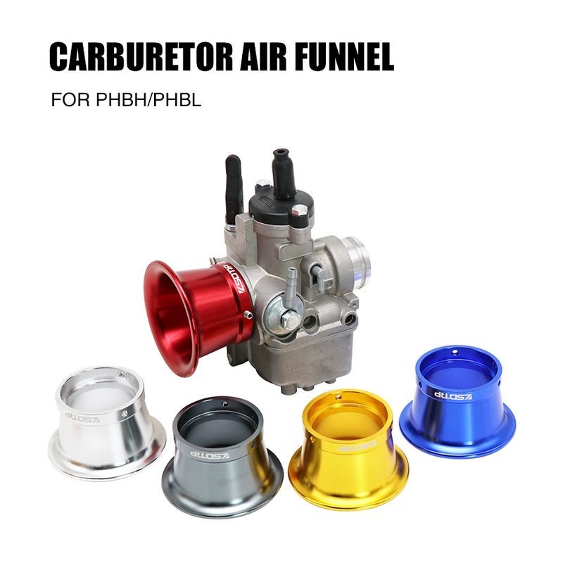Filtre à air carburateur PHBL et PHBH 30° court Polini bleu - Pièce