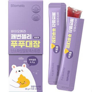 Biomera เยลลี่สติ๊ก รสกัปตันองุ่น Pupu 20 กรัม x 15 ซอง 300 กรัม 1 ชิ้น