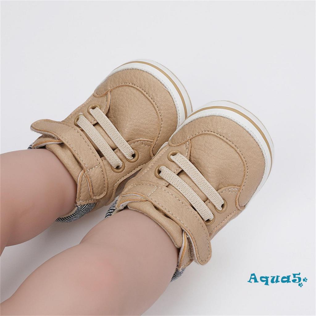 aqq-รองเท้าผ้าใบ-หนัง-pu-พื้นนิ่ม-กันลื่น-สําหรับเด็กวัยหัดเดิน