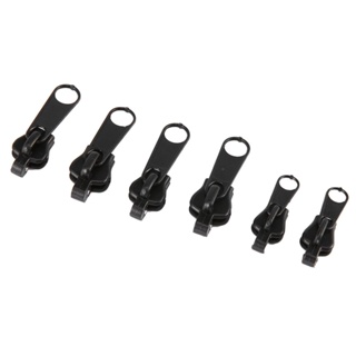 Sale! Universal Zip Head Tools Repair Replacement Kit 6 Pieces Plastic Zipper Fixer