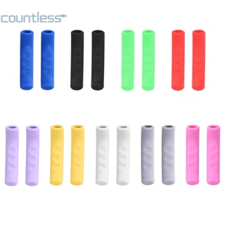 ปลอกซิลิโคนหุ้มแฮนด์จักรยาน 2 ชิ้น [countless.th]