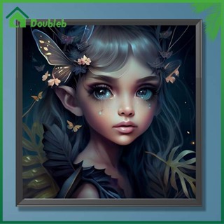 【Doub X ✮】ภาพวาดปักเพชร ทรงกลม ลายเอลฟ์ 5D DIY สําหรับตกแต่งบ้าน ✮