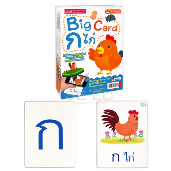 bundanjai-หนังสือ-big-card-ก-ไก่-ใช้ร่วมกับ-mis-talking-pen