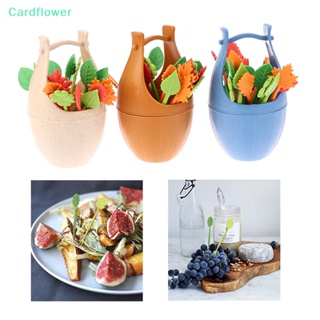 &lt;Cardflower&gt; ส้อมจิ้มผลไม้ เค้ก เบนโตะ ขนมหวาน อาหารกลางวัน เรซิน ลายการ์ตูน หลากสี สําหรับตกแต่งปาร์ตี้ 10 ชิ้น