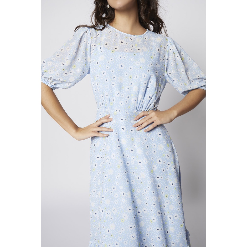 ep-เดรสผ้าชีฟองแต่งลายเดซี่-ผู้หญิง-สีฟ้า-daisy-print-midi-dress-04795