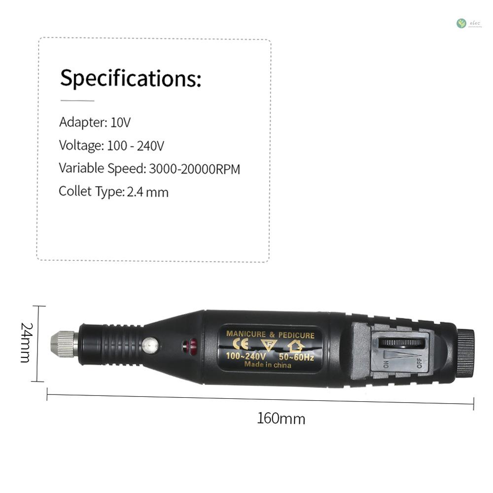 พร้อมส่ง-ชุดเครื่องมือปากกาแกะสลักโรตารี่ไฟฟ้า-100v-240v-ขนาดเล็ก-14-ชิ้น