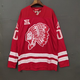 เสื้อกีฬาแขนยาว ทรงหลวม ลายทีม Nhl Hockey Jersey Hockey Jersey สไตล์ฮิปฮอป สําหรับคู่รัก