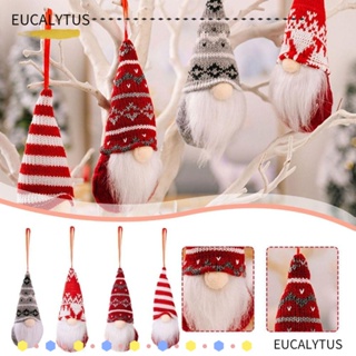 Eutus จี้ตุ๊กตาต้นคริสต์มาส ผ้ากํามะหยี่ขนนิ่ม สําหรับแขวนตกแต่งต้นคริสต์มาส