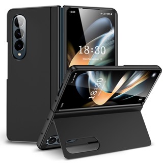 สําหรับ Samsung Galaxy Z Fold 5 เคส ELVEV กันกระแทก PC เป็นมิตรกับผิวหนัง พับ ขาตั้ง เคสป้องกันเต็มรูปแบบ