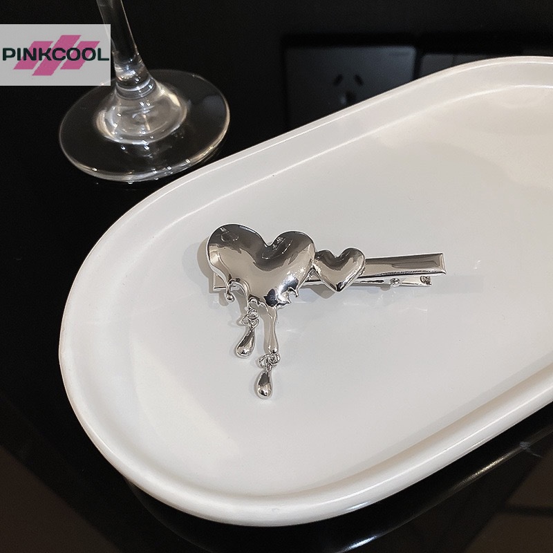 pinkcool-กิ๊บติดผมโลหะ-รูปหัวใจน่ารัก-เครื่องประดับแฟชั่น-สไตล์พังก์โกธิค-สําหรับผู้หญิง