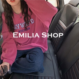 EMILIA SHOP  เสื้อผ้าผู้ญิง แขนยาว เสื้อฮู้ด  คุณภาพสูง Trendy Chic สบาย A98J1KH 36Z230909