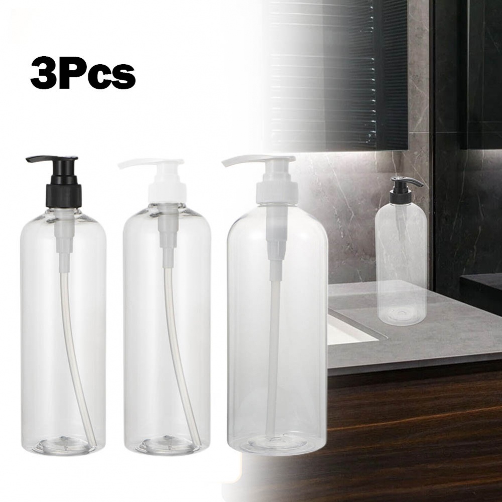 soap-dispenser-shower-storage-transparent-3pcs-container-holder-lotion