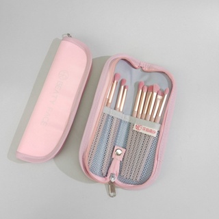 Hot Sale# portable cosmetic brush storage bag small eyebrow pencil eye shadow brush lipstick nail brush out zipper bag 8cc