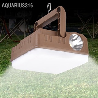 Aquarius316 ไฟฉายโคมไฟตั้งแคมป์ USB ชาร์จ IPX4 กันน้ำแขวน LED ไฟตั้งแคมป์สำหรับตั้งแคมป์ฉุกเฉิน