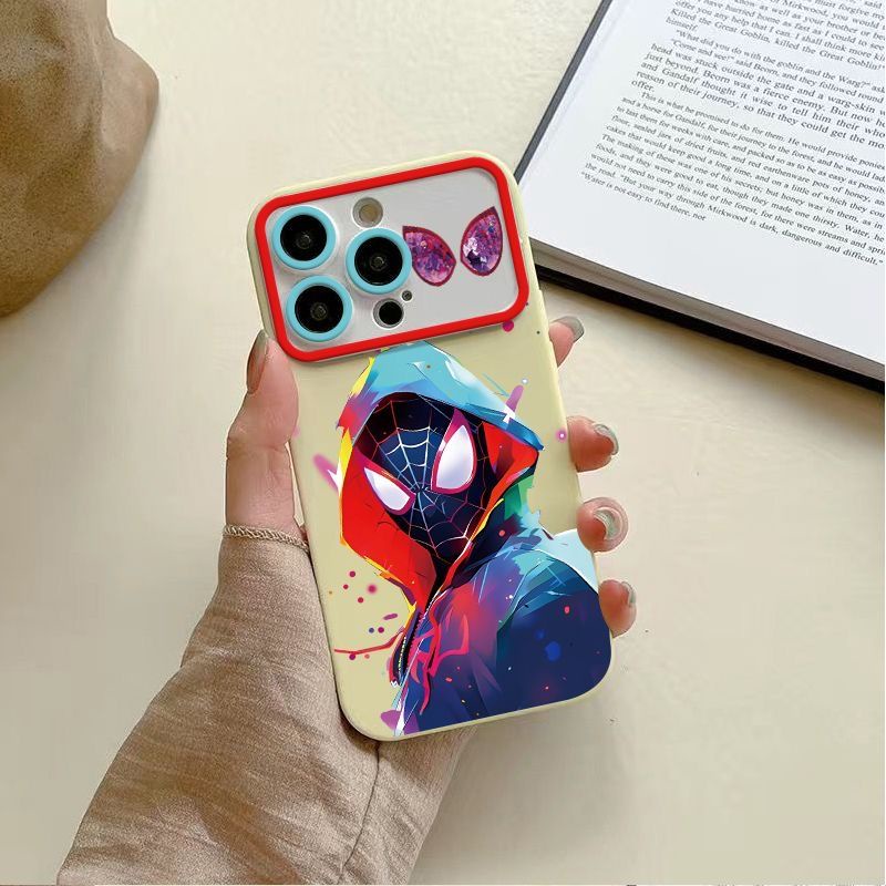 ใหม่-เคสโทรศัพท์มือถือนิ่ม-ลายสไปเดอร์แมน-หลากสี-สําหรับ-iphone-11-max-14pro-7p-13pro-12-ecyl