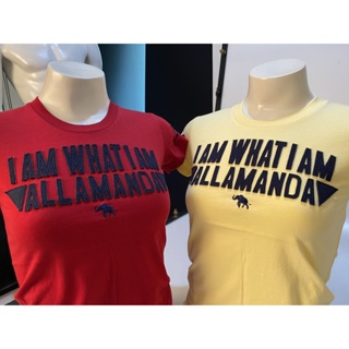 พร้อมส่ง✅ F01 เสื้อยืด Allamanda คอกลมงานปัก I AM WHAT I AMS-5XL