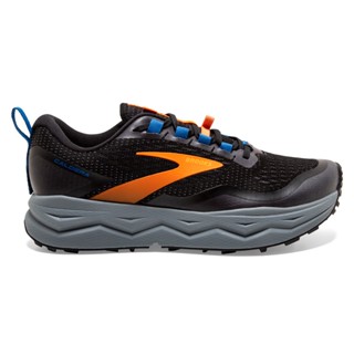 Brooks Caldera 5 รองเท้าวิ่งเทรล ผู้ชาย สีดำส้ม แบบหน้าปกติ